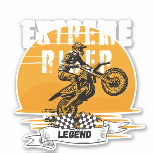 Extreme rider legende sticker (Voorkant)