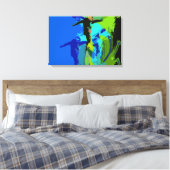 Extreme Riding - Snowboarders Canvas Afdruk (Insitu (Slaapkamer))