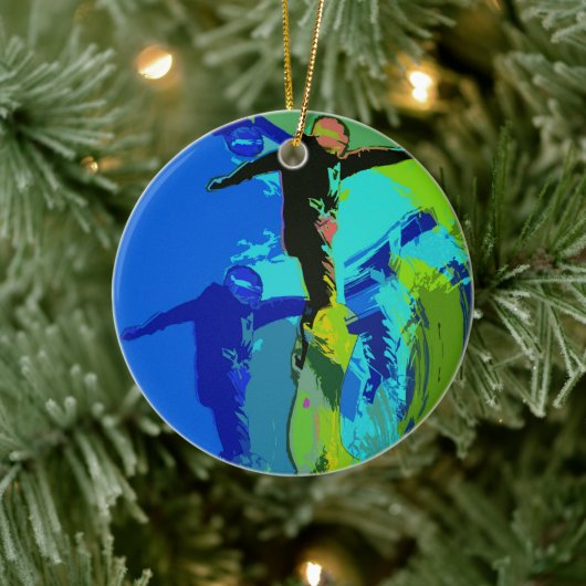 Extreme Riding - Snowboarders Keramisch Ornament (Boom)