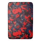 Extreme rode vlekken op grijze randen met een donk badmat (Voorkant Verticaal)