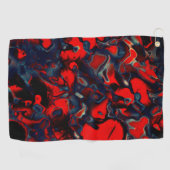 Extreme rode vlekken op grijze randen met een donk golfhanddoek (Horizontaal)