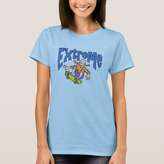 Extreme Schaats Board Girl T-shirt (Voorkant)