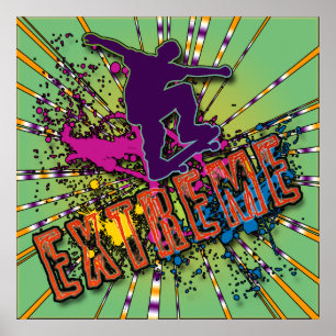 EXTREME SKATEBOARING POSTER