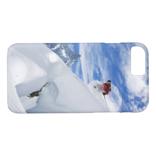 Extreme Ski Case-Mate iPhone Case (Achterkant (Horizontaal))
