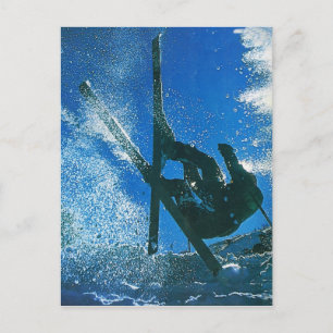 Extreme skiën briefkaart
