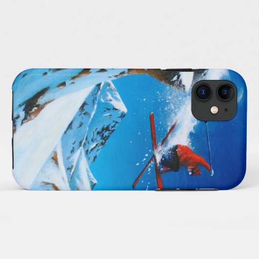 Extreme Skiing Case-Mate iPhone Case (Achterkant (horizontaal))
