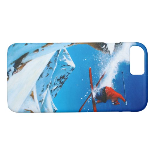 Extreme Skiing Case-Mate iPhone Case (Achterkant (Horizontaal))