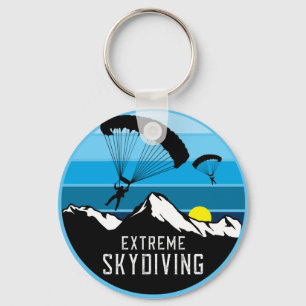 Extreme Skydiving Parachute Sports Sleutelhanger