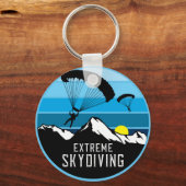 Extreme Skydiving Parachute Sports Sleutelhanger (Voorkant)
