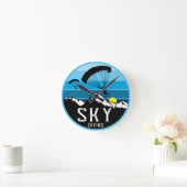 Extreme Skydiving Parachute SportsRound Clock Ronde Klok (Huis)