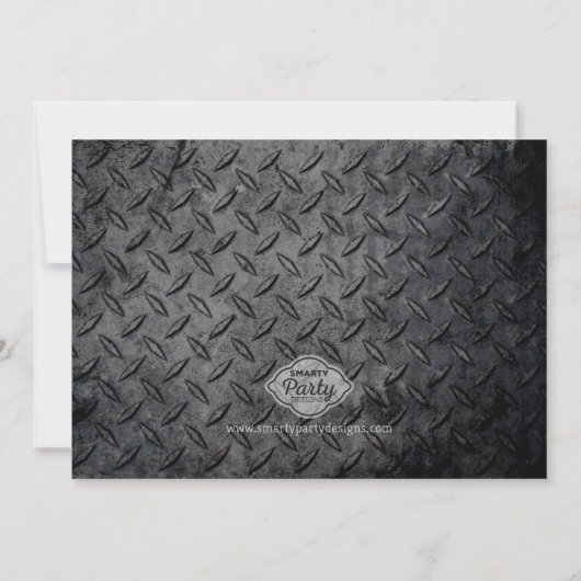 Extreme Slime Boy's Birthday Party Kaart (Achterkant)