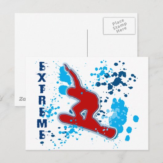 EXTREME SNOWBOARDING BRIEFKAART (Voorkant / Achterkant)