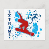 EXTREME SNOWBOARDING BRIEFKAART (Voorkant)