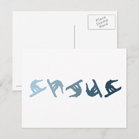 Extreme Snowboarding Briefkaart (Voorkant / Achterkant)