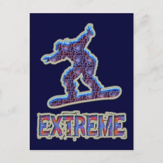 EXTREME SNOWBOARDING BRIEFKAART (Voorkant)