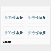 Extreme Snowboarding Rechthoekige Sticker (Vel)