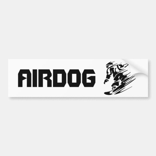 Extreme snowboardsporten bumpersticker (Voorkant)