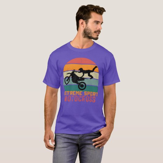 EXTREME SPORT MOTOCROSS funny T-shirt (Voorkant volledig)