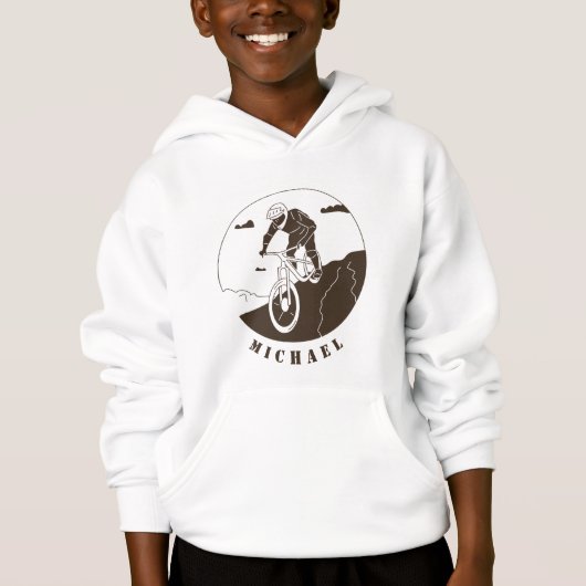 Extreme Sport Mountain Biking Cyclist Name (Voorkant)