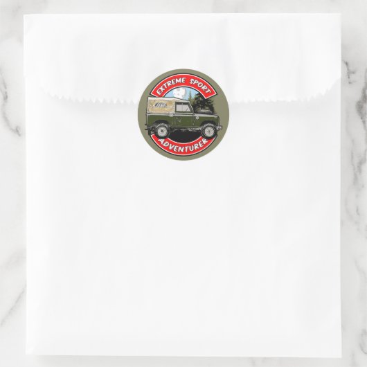 Extreme sporten ronde sticker (Tas)