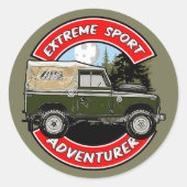 Extreme sporten ronde sticker (Voorkant)