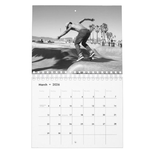 Extreme sporten, Skateboard, MotoX, Fietskalender Kalender (Mar 2026)
