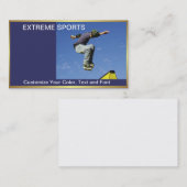 Extreme Sportkaarttemplate Visitekaartje (Voorkant / Achterkant)