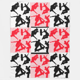 Extreme Sports Skateboarden Skate Park Fleece Deken