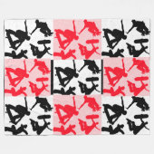 Extreme Sports Skateboarding Schaats Park Fleece Deken (Voorkant (Horizontaal))