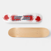 Extreme sportskateboard voor bloedspatters skateboard (Horizontaal)
