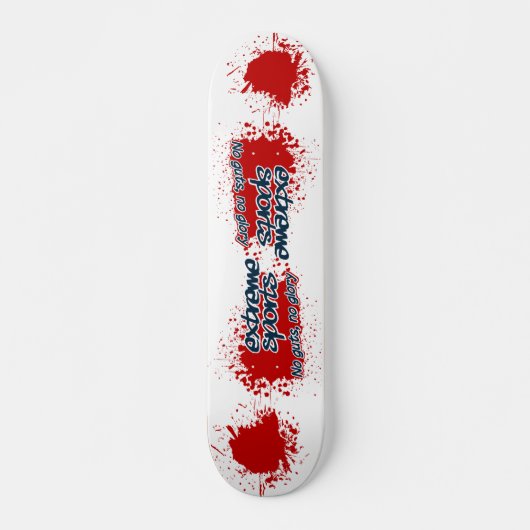 Extreme sportskateboard voor bloedspatters skateboard (Voorkant)