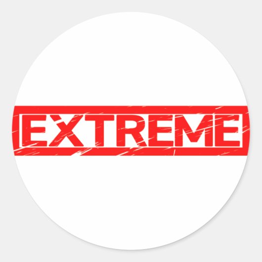 Extreme Stamp Ronde Sticker (Voorkant)