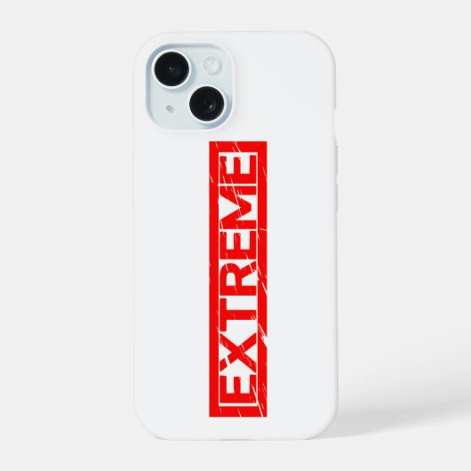 Extreme Stempel iPhone 15 Case (Achterkant)
