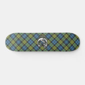 Extreme Tartan Campbell Monogram Persoonlijk Skateboard (Horizontaal)