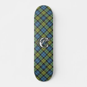 Extreme Tartan Campbell Monogram Persoonlijk Skateboard