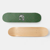 Extreme Tartan Clan Currie Monogram Persoonlijk Skateboard (Horizontaal)
