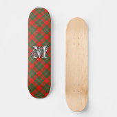 Extreme Tartan Clan Gregor MacGregor Monogram Persoonlijk Skateboard (Voorkant)