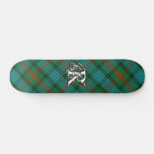 Extreme Tartan Clan Ross Monogram Persoonlijk Skateboard (Horizontaal)