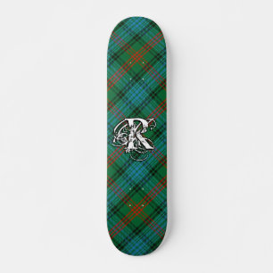 Extreme Tartan Clan Ross Monogram Persoonlijk Skateboard