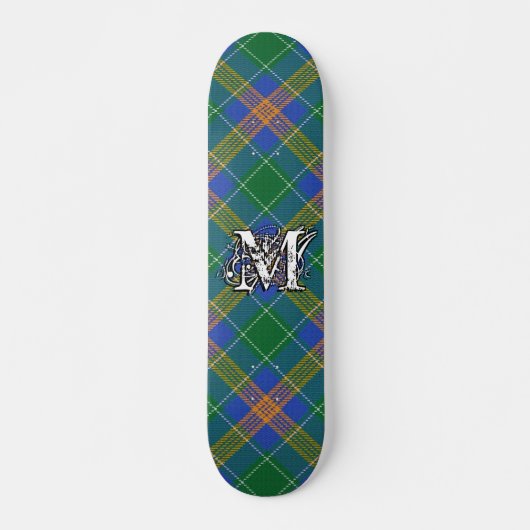 Extreme Tartan Ierse Clan MacAuliffe McAuliffe Persoonlijk Skateboard (Voorkant)