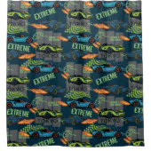 Extreme Tokyo Street Racing Pattern Douchegordijn (Voorkant)