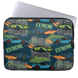 Extreme Tokyo Street Racing Pattern Laptop Sleeve