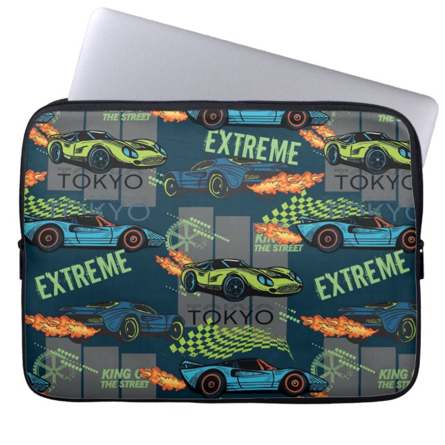 Extreme Tokyo Street Racing Pattern Laptop Sleeve (Voorkant)