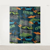 Extreme Tokyo Street Racing Pattern Wandkleed (Voorkant)