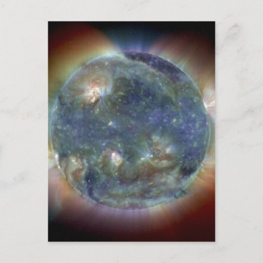 Extreme Ultraviolet Sun NASA Briefkaart (Voorkant)
