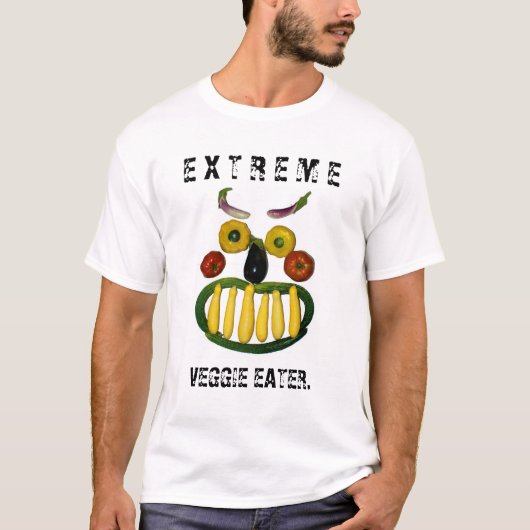 Extreme veggie-eter. t-shirt (Voorkant)