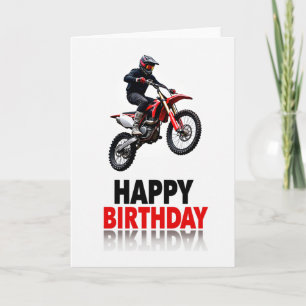 Extreme Verjaardags Motorfiets Sprongkaart Kaart