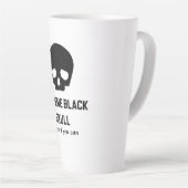Extreme zwarte schedel latte mok (Rechterhoek)