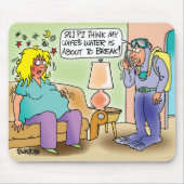 EXTREMELIJK ZWANGERMOUSEPAD - SCHUBDIVER HUBBY MUISMAT (Voorkant)