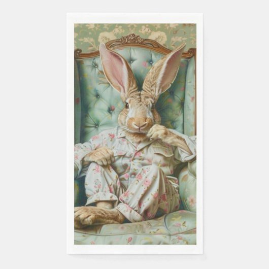 Extremely Sophisticated Rabbit Guest Towels Servet (Voorkant)